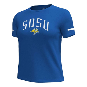 South Dakota State Jackrabbits Under Armour Women's Gameday All Day T-Shirt Small Royal
