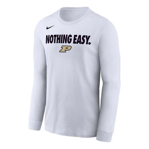 Purdue Boilermakers Nike Nothing Easy T-Shirt Medium White