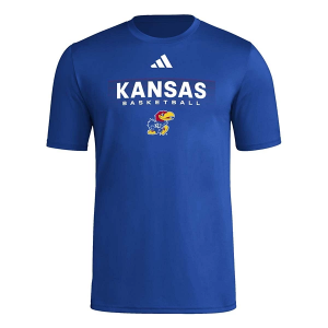 Kansas Jayhawks adidas Basketball Word T-Shirt 2XLarge Royal