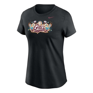 Montana Grizzlies Nike Women's N7 24 Art T-Shirt Medium Black
