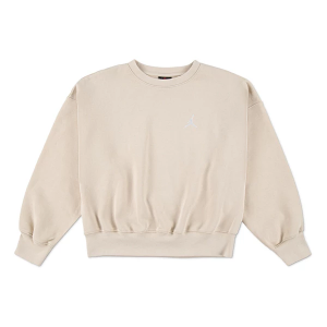 Girls' Jordan Brooklyn Essential Crewneck Sweatshirt 6 Legend lt brown