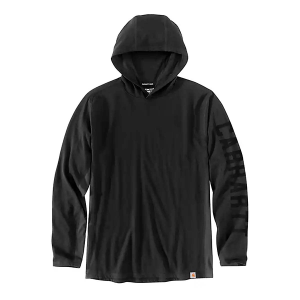 Men's Carhartt Force Relaxed Fit Long-Sleeve Logo Graphic Long Sleeve T-Shirt Large Black