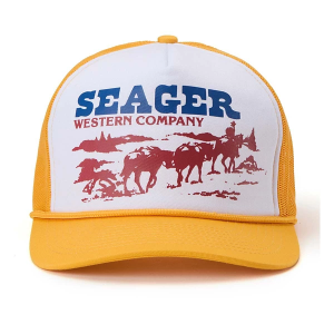 Men's Seager Co. Pack Mule Snapback Hat One Size yellow cream
