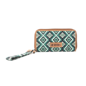 Myra Bag Desert Diamond Wristlet Green