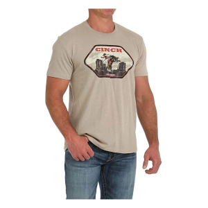 Men's Cinch Buckin' Horse T-Shirt 2XLarge Khaki