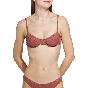 Women's damsel Bralette Underwire Swim Bikini Top Juniors Medium Marsala