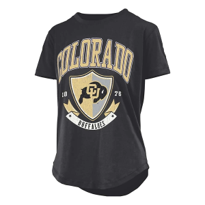 Colorado Buffaloes Pressbox Women's Buckler T-Shirt Medium Black