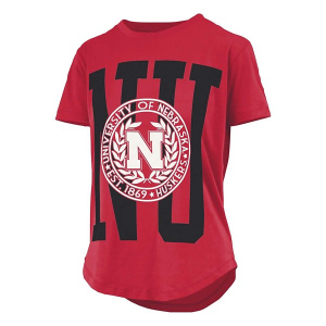 Nebraska Cornhuskers Pressbox Women's Emmett T-Shirt XLarge Red
