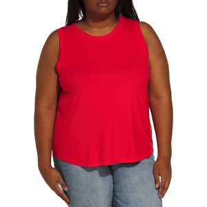 Women's Thread & Supply Euclid Crew Neck Tank Top 2X Poppy Red