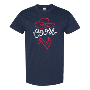 Men's Brew City Coors Neon Hat T-Shirt 2XLarge Navy