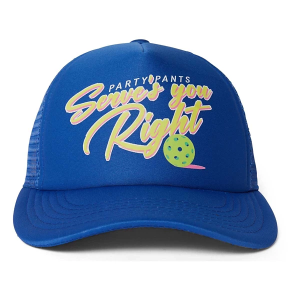 Men's Party Pants Servin' Foam Trucker Snapback Hat One Size Blue