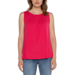 Women's Liverpool Los Angeles A-Line Knit Sleeveless Blouse XLarge Pink