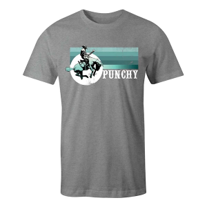 Men's Hooey Punchy T-Shirt 3XLarge Grey