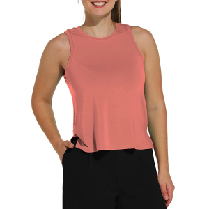 Women's RECREATION Mary Crew Neck Tank Top Large Pink Coral