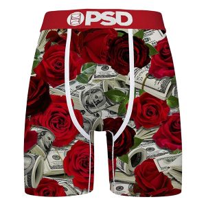 Men's PSD Cash Boxer Briefs Underwear XLarge Stacks & Roses