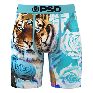 Men's PSD Tiger Rosa Boxer Briefs Underwear Large Tiger Rosa