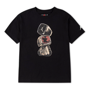 Girls' Jordan Ring Stack T-Shirt Small Black