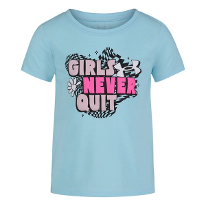 Girls' Under Armour Never Quit T-Shirt 6X Stream
