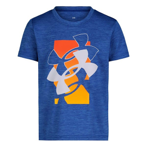 Under Armour Tech Stacked Logo T-Shirt Toddler 2T Royal