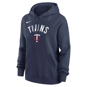Women's Minnesota Twins Nike 2025 Club Logo Hoodie 2XLarge Navy