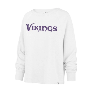 Women's Minnesota Vikings 47 Brand Premier Crewneck 2XLarge Whitewash