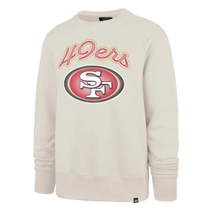 Women's San Francisco 49ers 47 Brand Headline Crewneck XLarge Dune