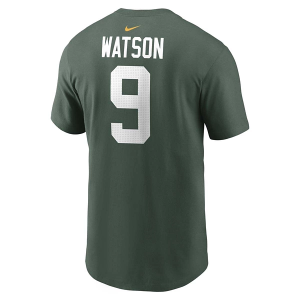 Green Bay Packers Nike Christian Watson #9 Name & Number T-Shirt XLarge Fir