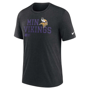Minnesota Vikings Nike Lock Up Tri Blend T-Shirt Small Black