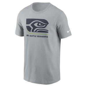 Seattle Seahawks Nike Lockup Essential T-Shirt XLarge Grey Heather