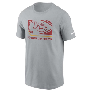 Kansas City Chiefs Nike Lockup Essential T-Shirt Large Grey Heather