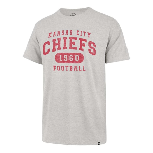 Kansas City Chiefs 47 Brand Model Arch T-Shirt Small Grey Heather