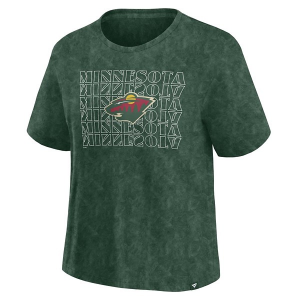 Women's Minnesota Wild Fanatics Faded T-Shirt Large Green