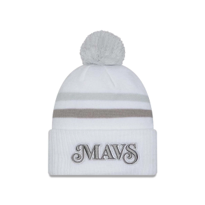 Dallas Mavericks New Era 2024 City Edition Beanie One Size Silver