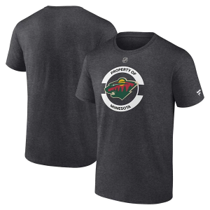 Minnesota Wild Fanatics 2024 Authentic Pro Practice T-Shirt Small Dark Grey Heather