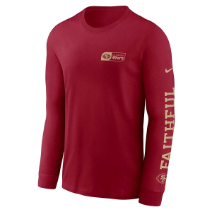 San Francisco 49ers Nike Essential Long Sleeve T-Shirt Large Red