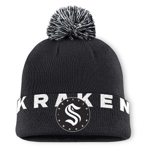 Seattle Kraken Fanatics High Stick Beanie One Size Black