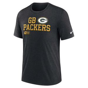 Green Bay Packers Nike Lock Up Tri Blend T-Shirt Small Black