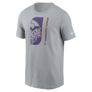 Minnesota Vikings Nike Lockup Essential T-Shirt Large Grey Heather