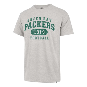 Green Bay Packers 47 Brand Model Arch T-Shirt 2XLarge Grey Heather