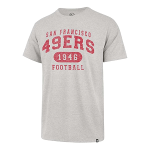 San Francisco 49ers 47 Brand Model Arch T-Shirt Large Grey Heather