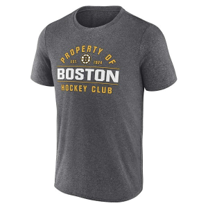 Boston Bruins Fanatics Property Of T-Shirt XLarge Grey Heather