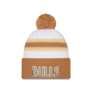 Chicago Bulls New Era 2024 City Edition Beanie One Size White