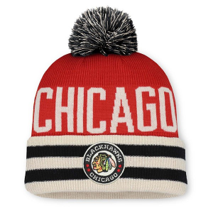 Chicago Blackhawks Fanatics Winter Classic Pom Beanie One Size Red
