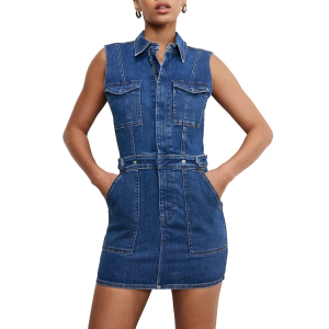 Women's GOOD AMERICAN Fit For Success Dress Medium Indigo