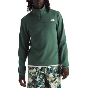 Men's The North Face Cedar Trail Grid Fleece 1/4 Zip Pullover XLarge Green