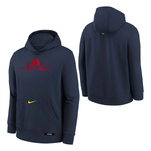 Kids' Golden State Warriors Nike 2024 City Edition Logo Hoodie Small Navy