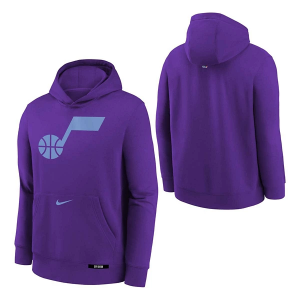 Kids' Utah Jazz Nike 2024 City Edition Logo Hoodie Medium Purple