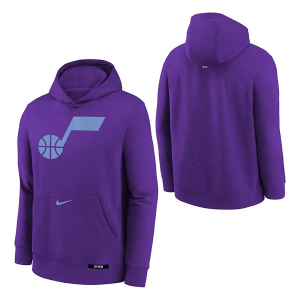 Kids' Utah Jazz Nike 2024 City Edition Logo Hoodie XLarge Purple
