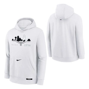 Kids' Dallas Mavericks Nike 2024 City Edition Logo Hoodie XLarge White