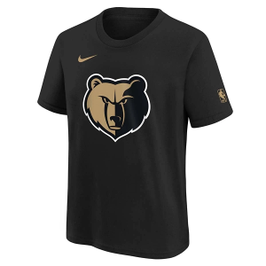Kids' Memphis Grizzlies 2023 City Edition Logo Nike T-Shirt XLarge Black